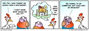 Pig and Chicken Cartoon